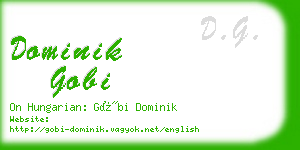 dominik gobi business card